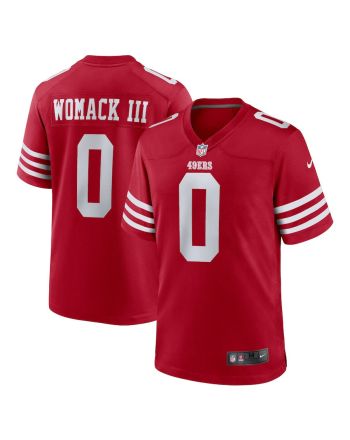 Samuel Womack III 0 San Francisco 49ers Men Game Jersey - Scarlet