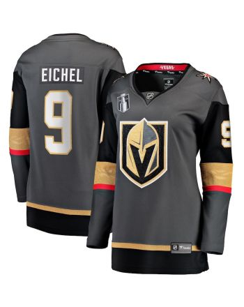 Jack Eichel 9 Vegas Golden Knights Women's 2023 Stanley Cup Final Alternate Breakaway Player Jersey - Black