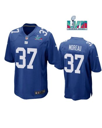 Fabian Moreau 37 New York Giants Super Bowl LVII Super Bowl LVII Royal Men Game Jersey