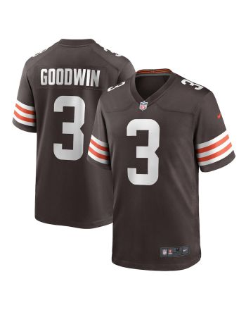 Marquise Goodwin 3 Cleveland Browns Men's Team Game Jersey - Brown