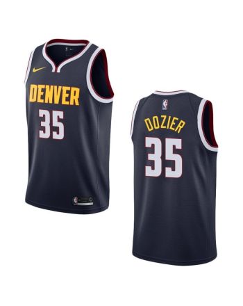 Men's Denver Nuggets 35 P.j. Dozier Icon Swingman Jersey - Navy