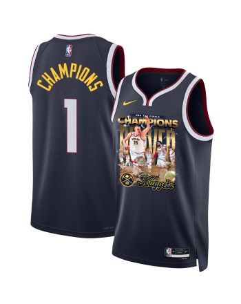 Nikola Jokić Denver Nuggets Superstar 2023 NBA The Final Champions Swingman Jersey - Black