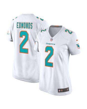 Chase Edmonds 2 Miami Dolphins Women's Game Player Jersey - White