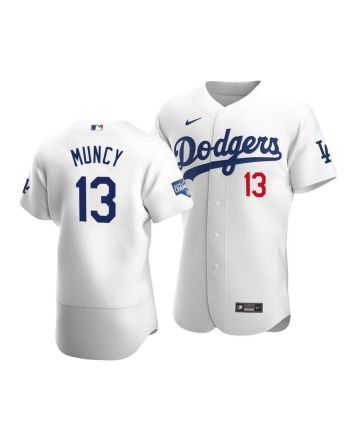 Men's Los Angeles Dodgers Max Muncy 13 2020 World Series Champions Home Jersey White