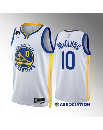 Mac McClung 10 2022-23 Golden State Warriors White Association Edition Jersey NO.6 Patch