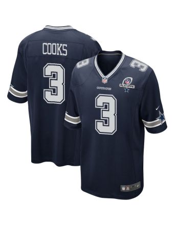 Brandin Cooks 3 Dallas Cowboys 2023 Playoffs Patch Game Men Jersey - Navy