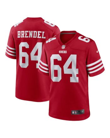 Jake Brendel San Francisco 49ers Game Player Jersey - Scarlet