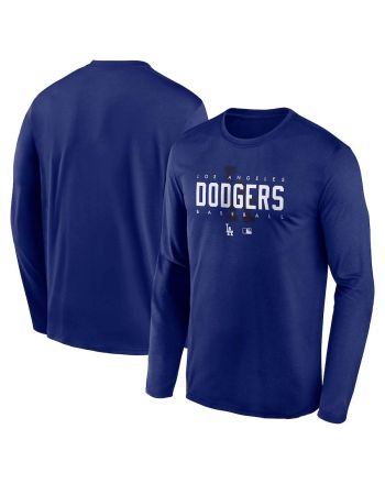 Los Angeles Dodgers Team Logo Legend Performance Long Sleeve T-Shirt - Royal