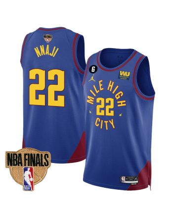 Zeke Nnaji 22 Denver Nuggets Final Champions 2023 Swingman YOUTH Jersey - Blue