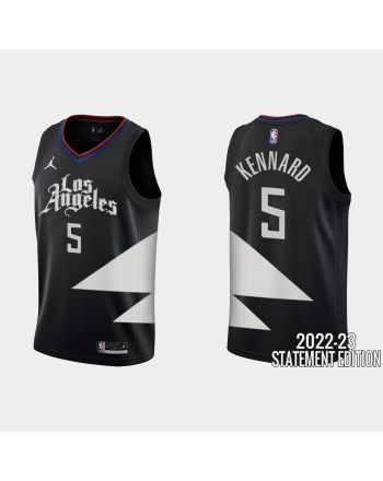 Los Angeles Clippers Luke Kennard 5 Black 2022-23 Statement Edition Men Jersey