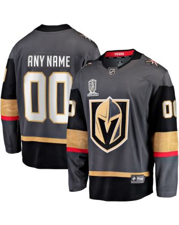 Vegas Golden Knights 2023 Stanley Cup Champions Patch Custom 00 Alternate Breakaway Custom Jersey - Black