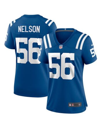 Quenton Nelson 56 Indianapolis Colts Women Game Retired Jersey - Royal