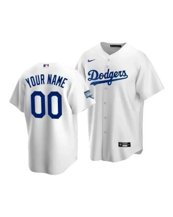 Youth Los Angeles Dodgers Custom 00 2020 World Series Champions Home Jersey White