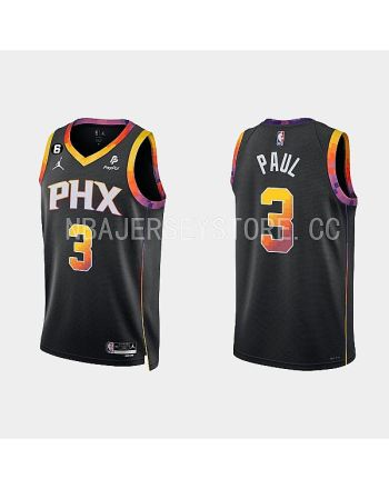 Phoenix Suns Chris Paul 3 Black 2022-23 Statement Edition Men Jersey