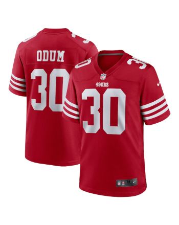 George Odum San Francisco 49ers Game Player Jersey - Scarlet