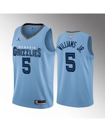 Vince Williams Jr. 5 2022-23 Memphis Grizzlies Blue City Edition Jersey