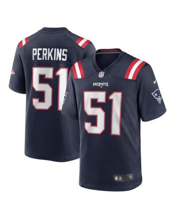 Ronnie Perkins 51 New England Patriots Men Game Jersey - Navy