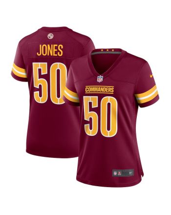 Andre Jones Jr. 50 Washington Commanders Women Game Jersey - Burgundy