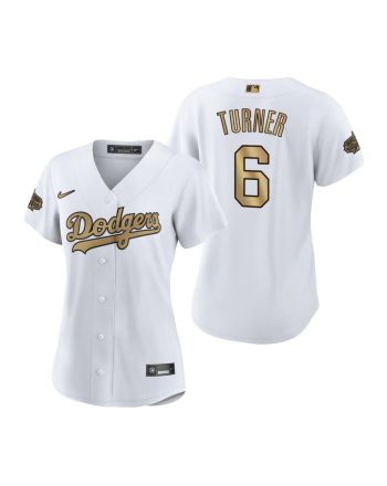 Women Los Angeles Dodgers Trea Turner White 2022-23 All-Star Game Jersey