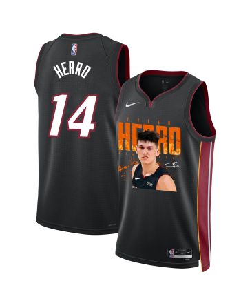 Tyler Herro 14 Miami Heat Emerging Shooting Star 2023 NBA Champions Swingman Jersey - Black