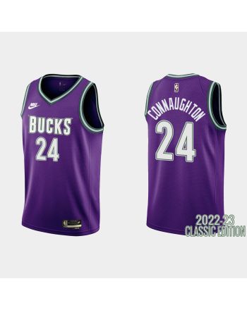 Milwaukee Bucks Pat Connaughton 24 2022-23 Classic Edition Purple Men Jersey