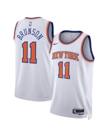 New York Knicks Jalen Brunson 11 2022-23 Association Edition White Men Jersey Swingman