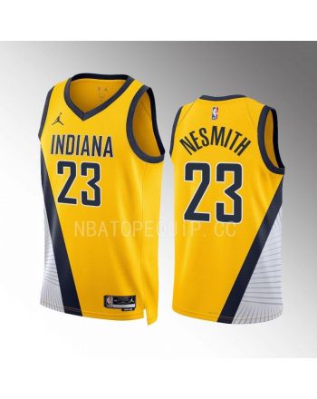 Aaron Nesmith 23 Indiana Pacers Yellow Statement Edition 2022-23 Jersey Swingman