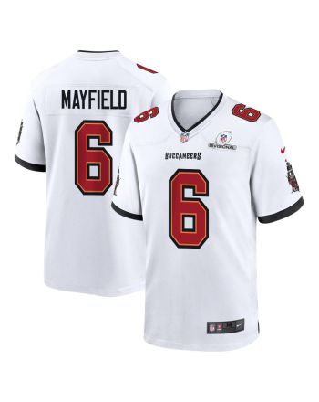 Baker Mayfield 6 Tampa Bay Buccaneers 2024 Divisional Patch Game Men Jersey - White