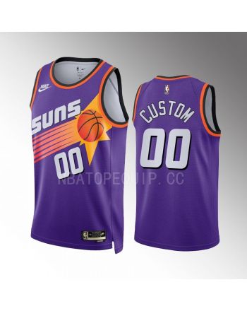 Phoenix Suns custom 00 2022-23 Classic Edition Purple Men Jersey Swingman