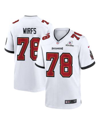 Tristan Wirfs 78 Tampa Bay Buccaneers 2023 Playoffs Patch Game Men Jersey - White