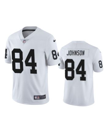 Las Vegas Raiders Tyron Johnson 84 White Vapor Limited Jersey - Men's