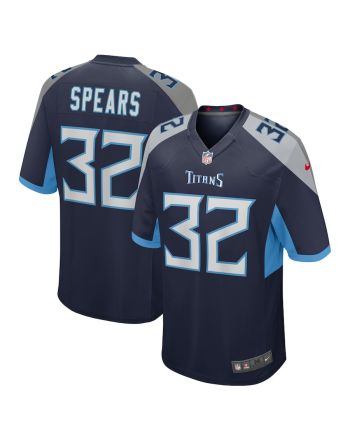 Tyjae Spears 32 Tennessee Titans Men Team Game Jersey - Navy