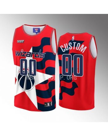 Custom Washington Wizards NBA & KidSuper Studios Unisex Hometown Jersey