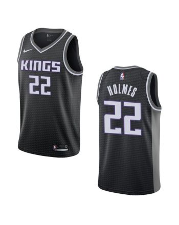 Men's Sacramento Kings 22 Richaun Holmes Statement Swingman Jersey - Black