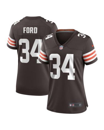 Mike Ford 34 Cleveland Browns Women's All Player Jersey - Brown