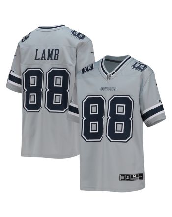 CeeDee Lamb 88 Dallas Cowboys Youth Inverted Team Game Jersey - Silver