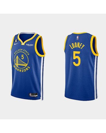 Golden State Warriors 5 Kevon Looney 2022-23 Icon Edition Royal Men Jersey