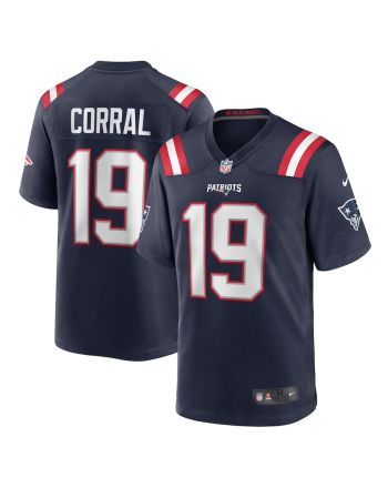 Matt Corral 19 New England Patriots Men Team Game Jersey - Navy