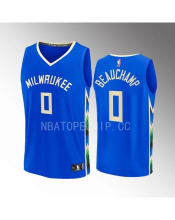 Milwaukee Bucks MarJon Beauchamp 0 City Edition Jersey 2022-23 Fastbreak Royal