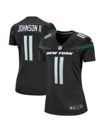 Jermaine Johnson II 11 New York Jets Women's Alternate Game Jersey - Stealth Black