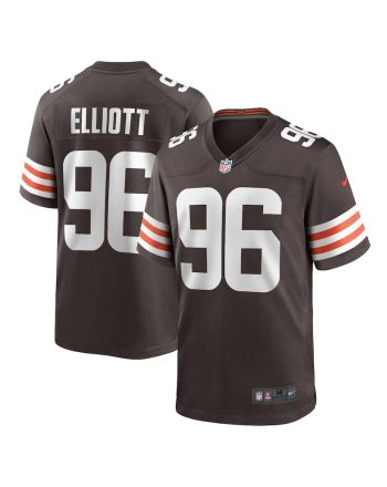 Jordan Elliott 96 Cleveland Browns Men's Game Jersey - Brown