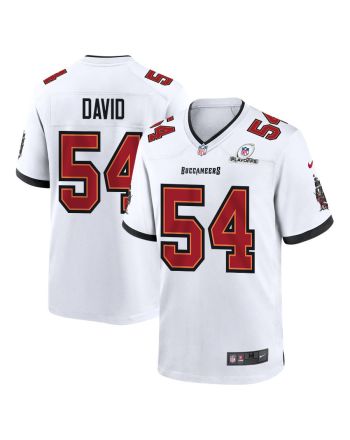 Lavonte David 54 Tampa Bay Buccaneers 2023 Playoffs Patch Game Men Jersey - White