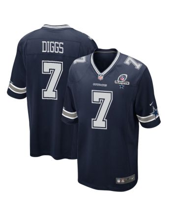 Trevon Diggs 7 Dallas Cowboys 2023 Playoffs Patch Game Men Jersey - Navy