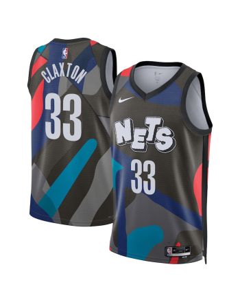 Nic Claxton 33 Brooklyn Nets 2023/24 City Edition Swingman Jersey - Black