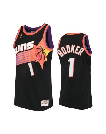 Devin Booker 1 Phoenix Suns Hardwood Classics Jersey Black