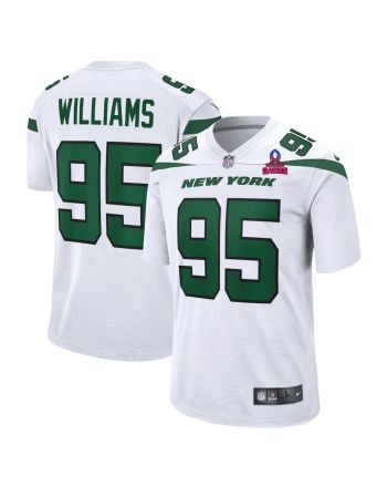 Quinnen Williams 95 New York Jets 2024 Pro Bowl Patch Game Men Jersey - White