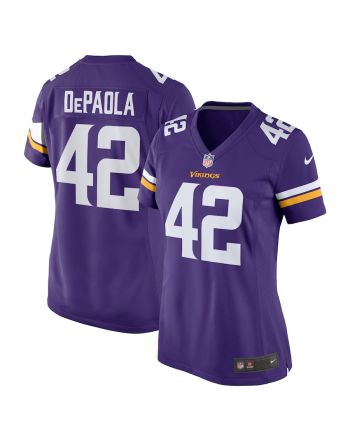 Andrew DePaola 42 Minnesota Vikings Women Game Jersey - Purple