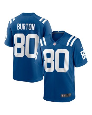 Trey Burton 80 Indianapolis Colts Men Game Jersey - Royal