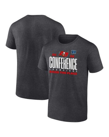 Tampa Bay Buccaneers NFC Conference Champions Raise The Flags T-Shirt - Charcoal