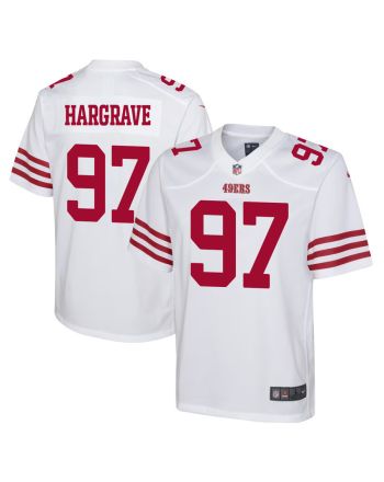 Javon Hargrave 97 San Francisco 49ers Youth Game Jersey - White